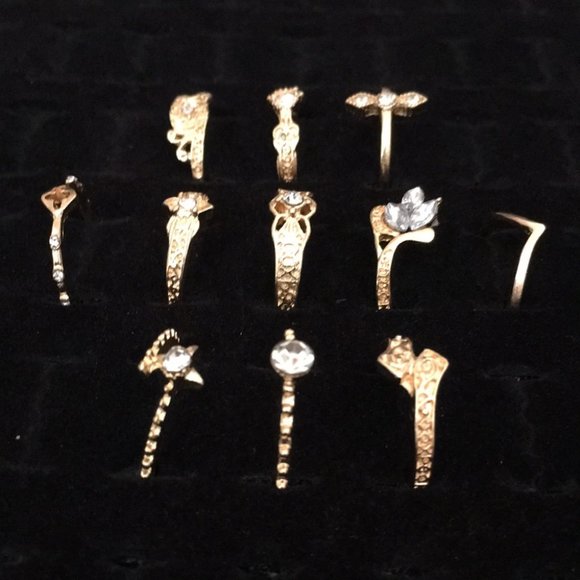 Set of 11 Knuckle Rings - Picture 3 of 14